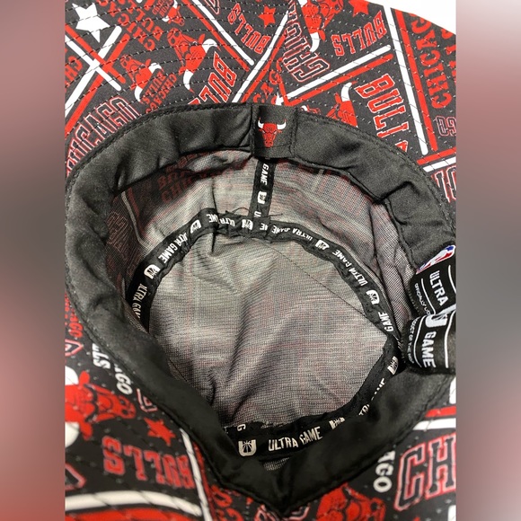 Chicago Bulls NBA Bucket Hat Classic Ultra Game Black / Red Retro ONE SIZE NEW - Picture 5 of 5
